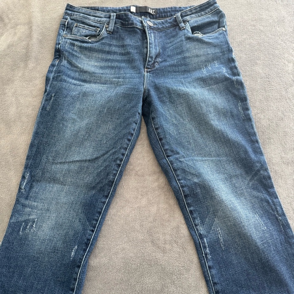 Kut from the Kloth Reese Ankle Straight Leg Jeans Sz 10 - Picture 2 of 7